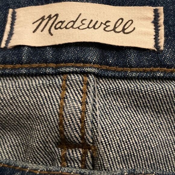 Madewell Cruiser Straight Crop Denim Roger Wash - Picture 5 of 9
